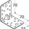 Equerre d'assemblage renforcée 70 x 70 x 55 x 2,5 mm