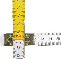 Mètre pliant 2,0 m STABILA laquée blanc/jaune, serie 600 (no.617)