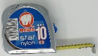 Mètre-ruban de poche MEDID 10 m x 25 mm, ruban revêtement Nylon, boitier ABS chromé