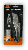 CUTTER PLIABLE coque inox cran de sureté