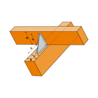 Echantignole pour fixation des pannes