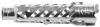 Cheville métallique universelle 11 x 49 (pq de 50 pc)