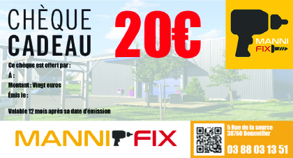 Chèque cadeau 20€HT