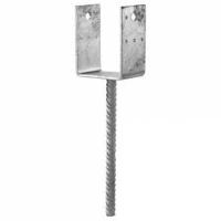 Pied de poteaux à sceller U 61 x 120 x 4 mm, non réglable